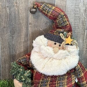 Primitive Santa Claus Christmas Home Decor Fabric Plush Figure